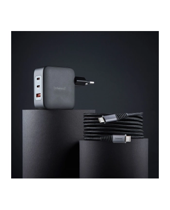 Intenso Power Adapter 100W   GaN 2x USB-C 1x USB-A include Kabel 2m nr 1
