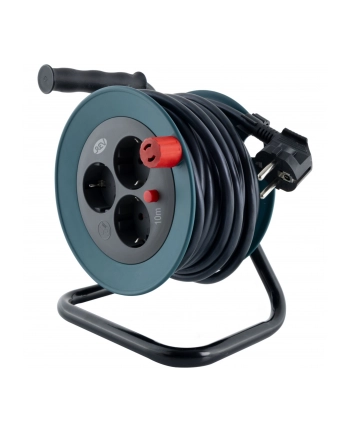 REV Kabeltrommel Mini 3-fach 10m petrol/czarny        0010042100 nr 2