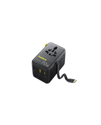 Baseus EnerCore CG11 Charger Retractable 2AC+2U + 70W Black