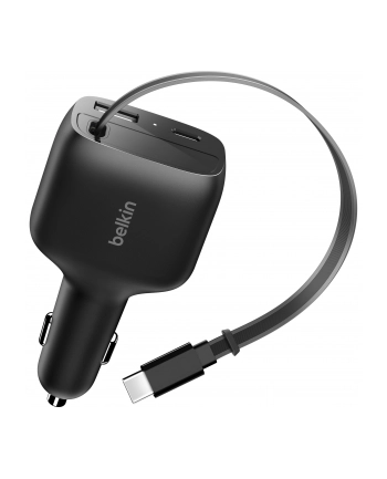 Belkin Boostcharge Kfz-Ladegerät 75W ausz. USB-C Kabel CCC001hqBK