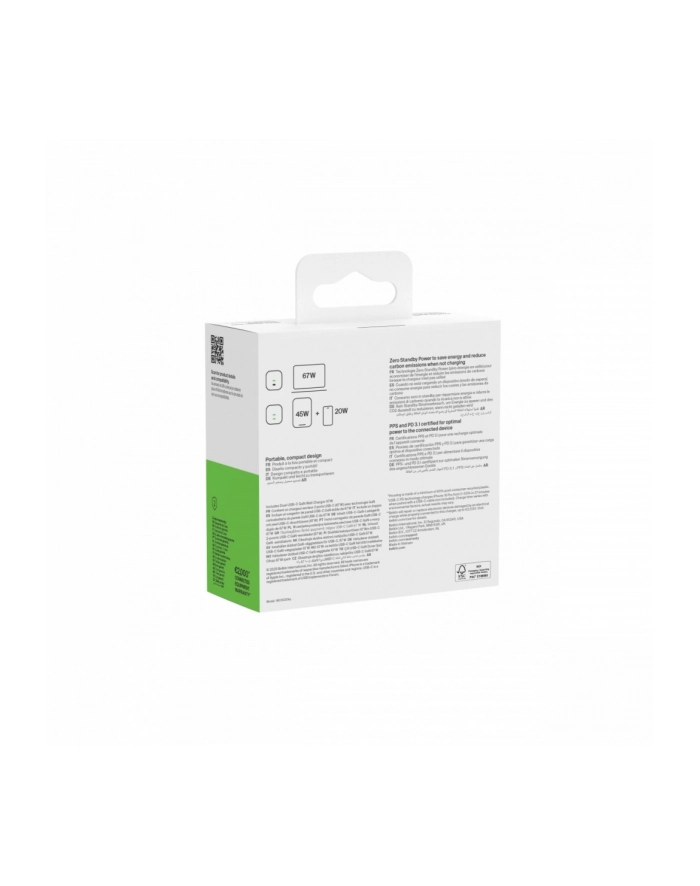 Belkin Ladegerät Dual USB-C 67W PD + PPS ,biały        WCH020kqWH główny