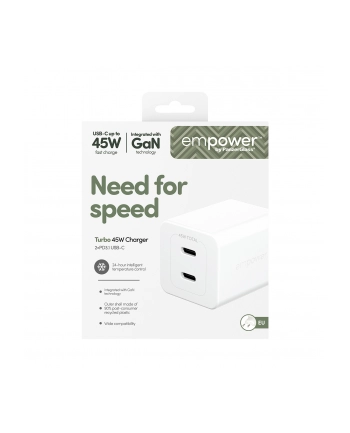 PanzerGlass empower 45W Charger 2x USB-C White