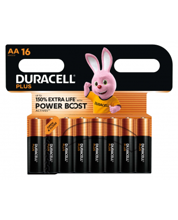 1x16 Duracell Plus Power Boost MN1500 AA LR6 1,5V nr 1