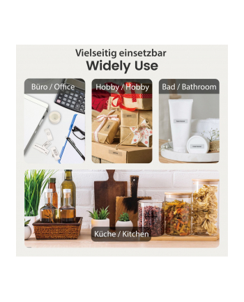 3x1 Olympia Etikettenrolle 14 mm x 40 mm rosa, blau, gelb