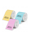 3x1 Olympia Etikettenrolle 40 mm x 30 mm rosa, blau, gelb - nr 1