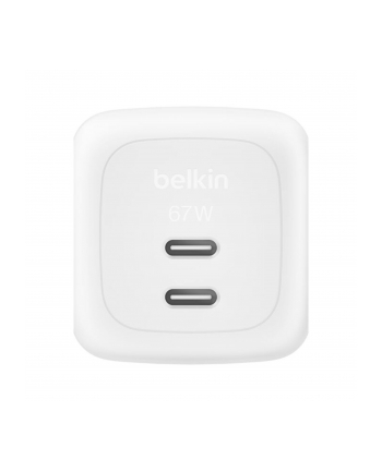 Belkin Ladegerät Dual USB-C 67W PD + PPS ,biały        WCH020kqWH