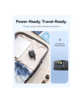 Baseus EnerCore CJ11 Charger Retractable 2C 45W EU Black nr 2