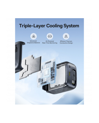 Baseus EnerCore CJ11 Charger Retractable 2C 45W EU Black nr 1