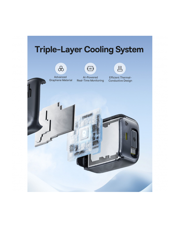 Baseus EnerCore CJ11 Charger Retractable 2C 45W EU Black główny