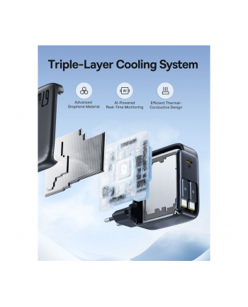 Baseus EnerCore CJ21 Charger Retractable 3C 67W EU Black nr 1