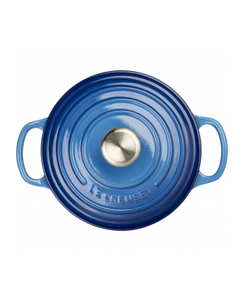 Le Creuset Signature Bräter rund 18 cm blau nr 1