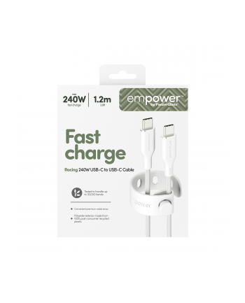 PanzerGlass empower 240W USB-C to USB-C USB 2.0 1.2M White nr 2