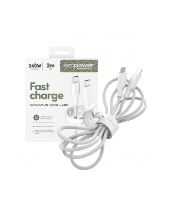 PanzerGlass empower 240W USB-C to USB-C USB 2.0 2M White nr 1