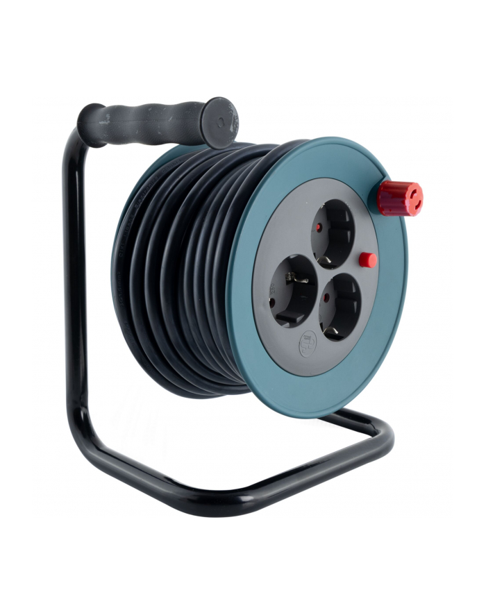 REV Kabeltrommel Mini 3-fach 10m petrol/czarny        0010042100 główny