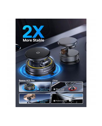 Baseus PrimeTrip VC2 Flex Pro Car Charger Mount Black