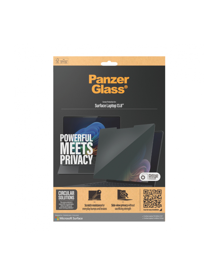 PanzerGlass Privacy Pczerwonyector Microsoft Surface 7th 13.8 główny