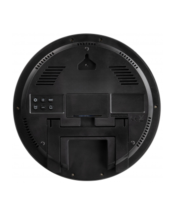 KIENZLE DCF Radio-Control. Wall Clock w. Room Temp.Display black