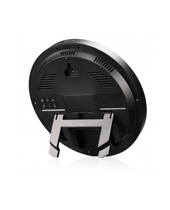 KIENZLE DCF Radio-Control. Wall Clock w. Room Temp.Display black