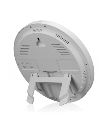 KIENZLE DCF Radio-Control.Wall Clock w.Room Tep.Display BIAŁY