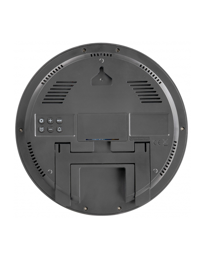 KIENZLE DCF Radio-Control.Wall Clock w.Room Temp.Display anthr. główny