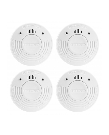 Alecto czujnik dymu z 10-letnia zywotnoscia baterii, Czteropak nr 1