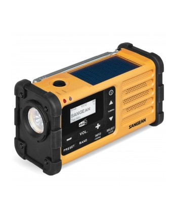 Sangean MMR-88 DAB+ (USB-C) gelb Notfall/Kurbel/Solar Radio