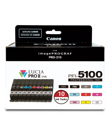 Canon PFI-5100 Multipack MBK/PBK/C/M/Y/PC/PM/R/GY/CO