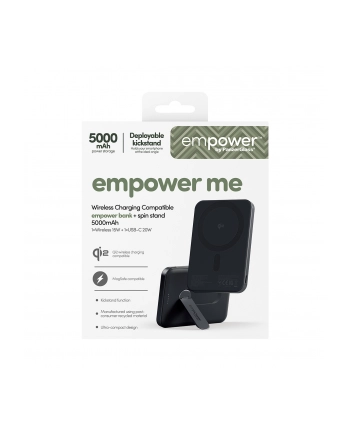 PanzerGlass empower Powerbank w. Spin Stand 5000mAh Space Black