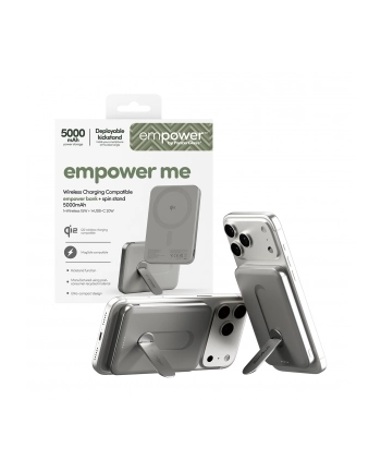 PanzerGlass empower Powerbank w. Spin Stand 5000mAh Titanium