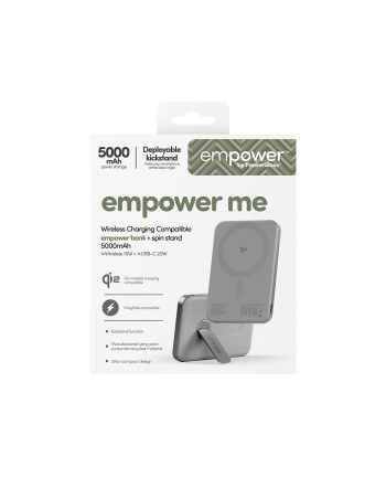PanzerGlass empower Powerbank w. Spin Stand 5000mAh Titanium