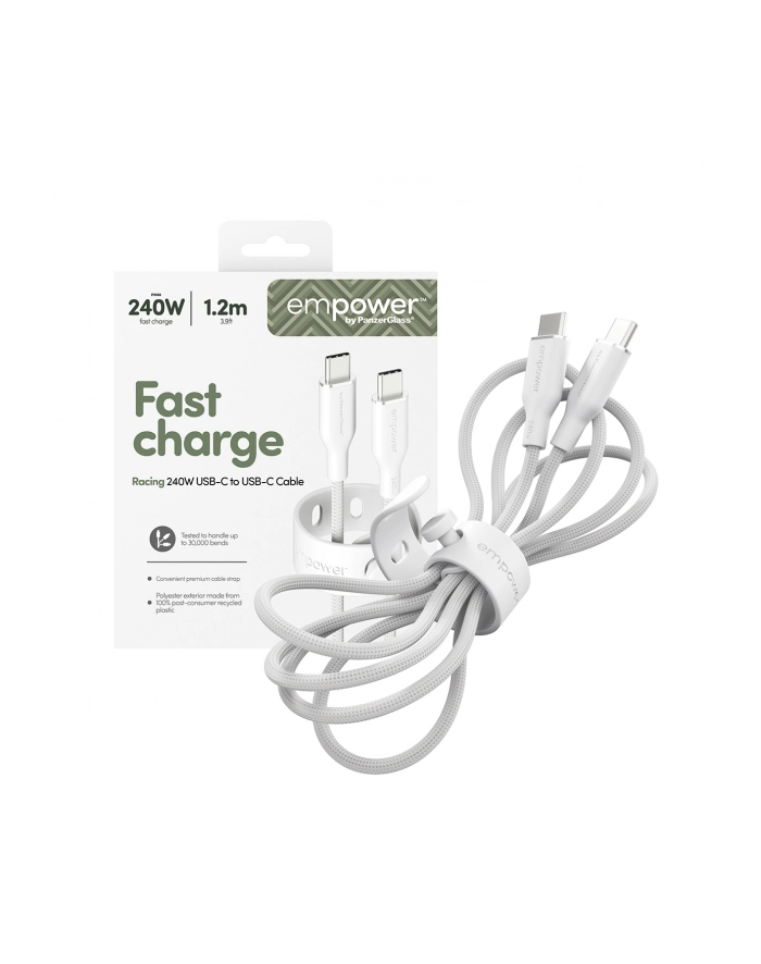 PanzerGlass empower 240W USB-C to USB-C USB 2.0 1.2M White główny