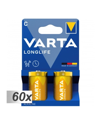 60x2 Varta Longlife Baby C LR 14