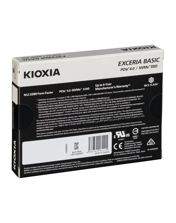 KIOXIA EXCERIA BASIC NVMe    2TB M.2 2280 PCIe 4.0    LSF10Z002T8 główny