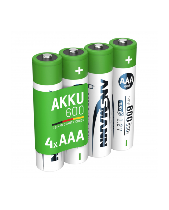 1x4 Ansmann NiMH Akku Micro AAA Typ 600 min.550 mAh    1311-0022 nr 1