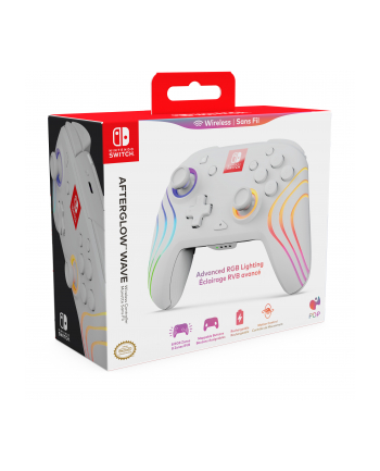 PDP Afterglow Wave Wireless Controller NS White