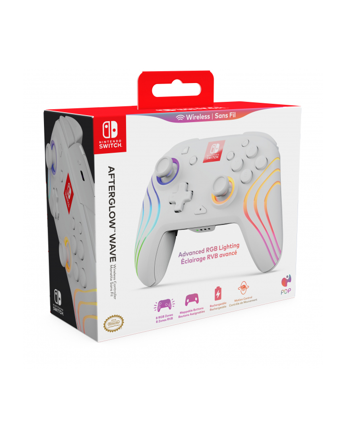 PDP Afterglow Wave Wireless Controller NS White główny