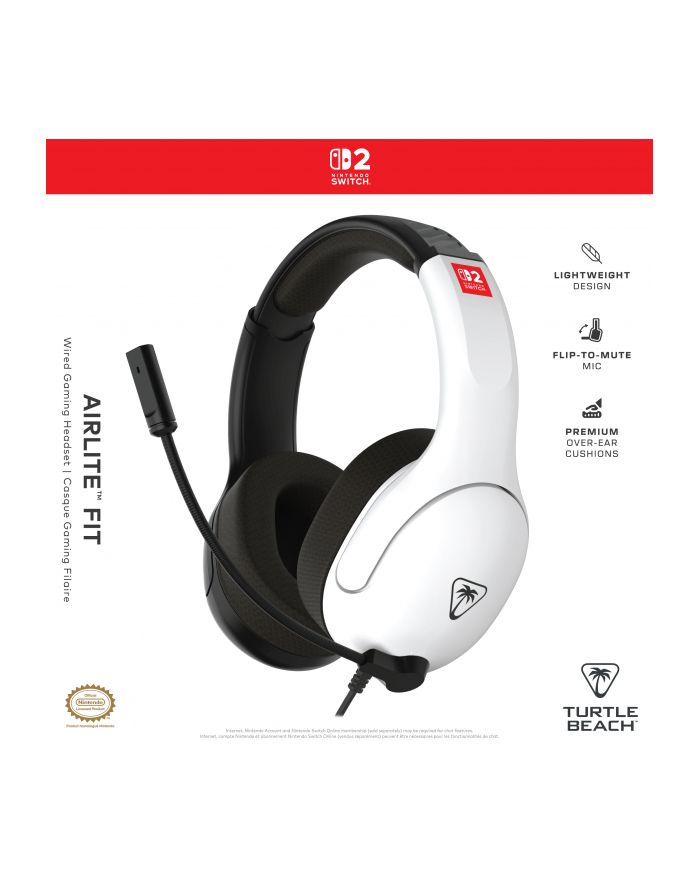 Turtle Beach Airlite Fit Headset NS Black 'amp; White (Switch 2) główny