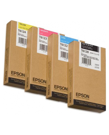 Epson Tintenpatrone matte czarny T 612  220 ml    T 6128N nr 2