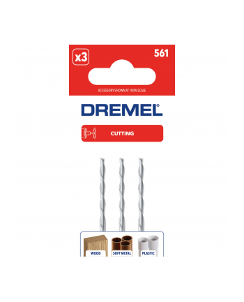 Dremel 561 Sprial Bits Multiprupose nr 2