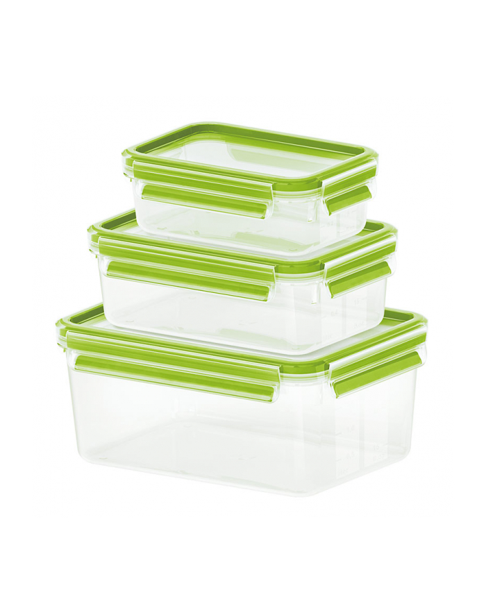 Emsa Clip'amp;Close 515585 transp./grün 3-tlg. główny