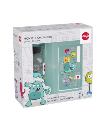Emsa Kinder Set Trinkflasche 0,4l Bczerwonydose Monster 518138 nr 2