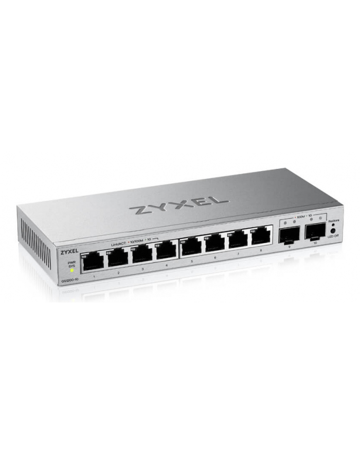 Zyxel GS1200-10V3 8 Port Smart Managed Gb Switch 2x SFP web główny
