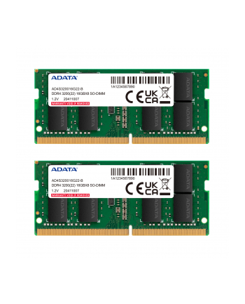 ADATA DDR4 SO-DIMM          16GB CL22                 DUAL 2x 8GB nr 1