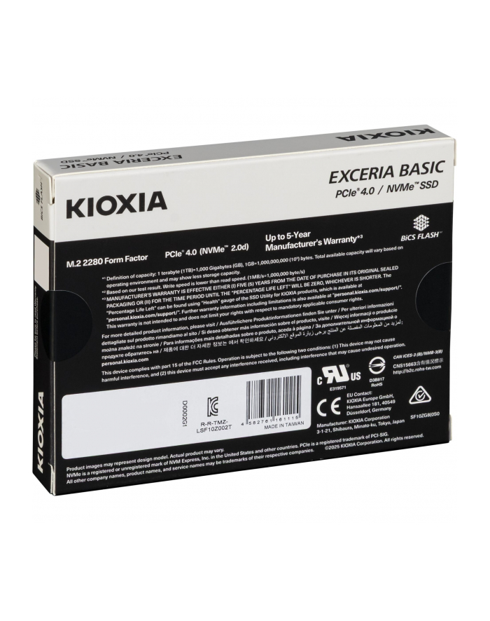 KIOXIA EXCERIA BASIC NVMe    2TB M.2 2280 PCIe 4.0    LSF10Z002T8 główny