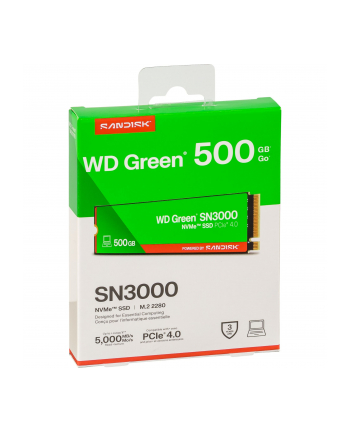 Western Digital Green SSD  500GB M.2 2280 PCI 4.0 SN3000 nr 2