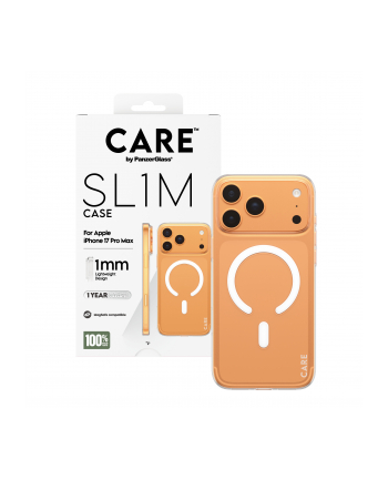 PanzerGlass CARE SL1M Case Transp. w. MagSafe iP 17 Pro