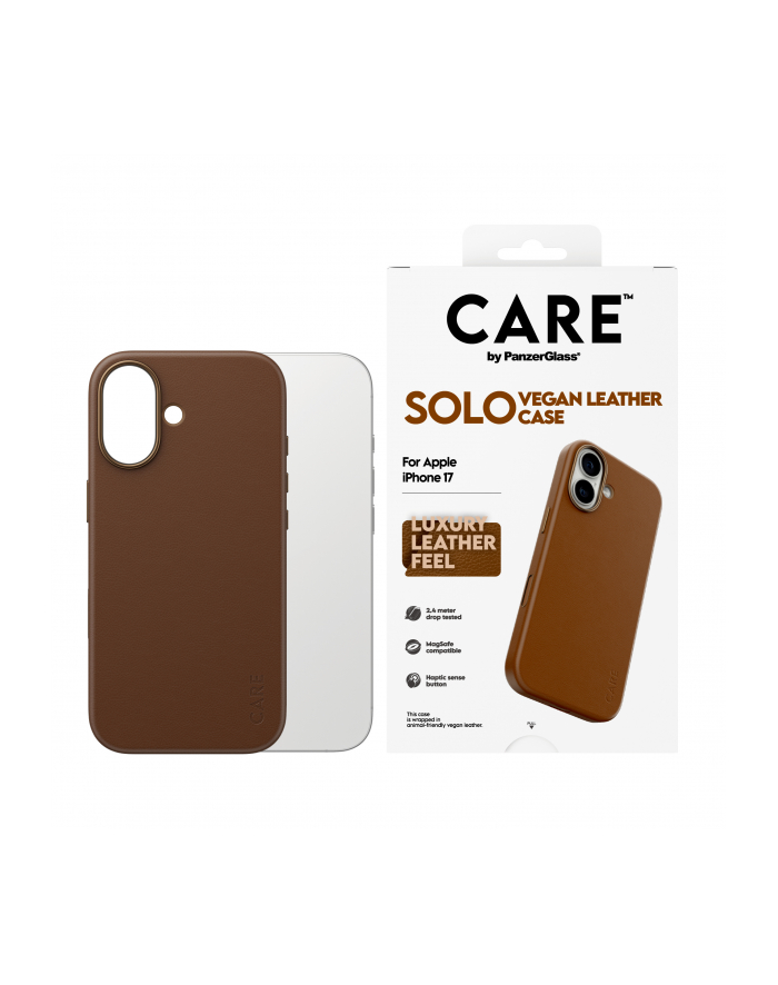 PanzerGlass CARE Solo Case Brown iP 17 główny