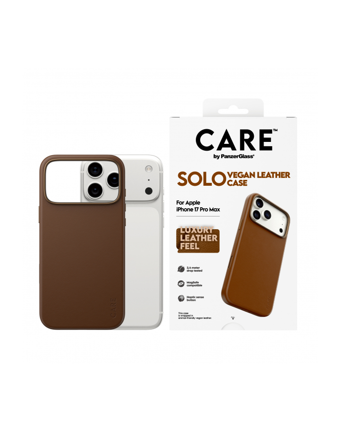 PanzerGlass CARE Solo Case Brown iP 17 Pro Max główny