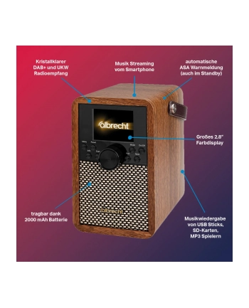 Albrecht DR 710 DAB+/UKW Radio mit ASA und integrierten Akku nr 2
