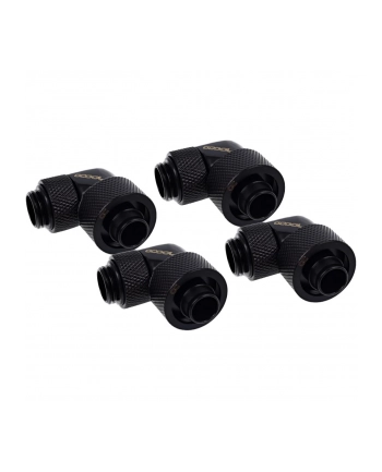 Alphacool Eiszapfen 16/10mm screw-in fitting, 90° czerwonyatable, G1/4, black connection, for soft tubing (PVC, silicone, neoprene) nr 1